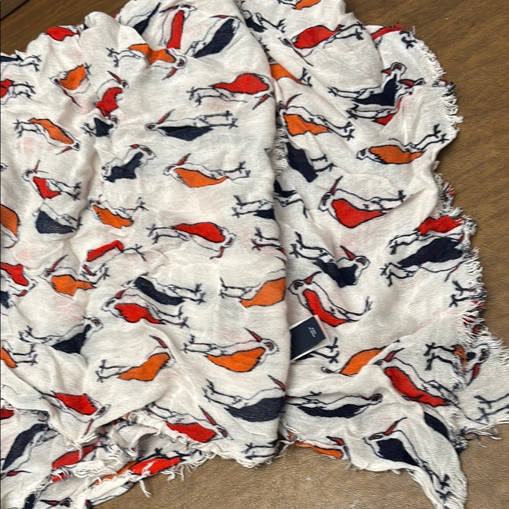 Colorful Bird Pattern Scarf - Picture 1 of 4